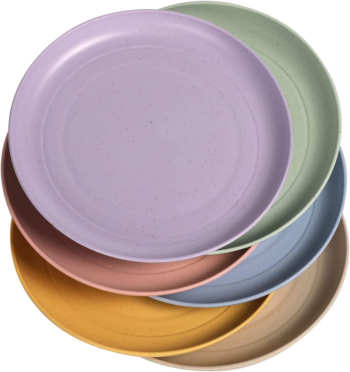 Wheat Straw Plate Lightweight Unbreakable Dinner Plate Set