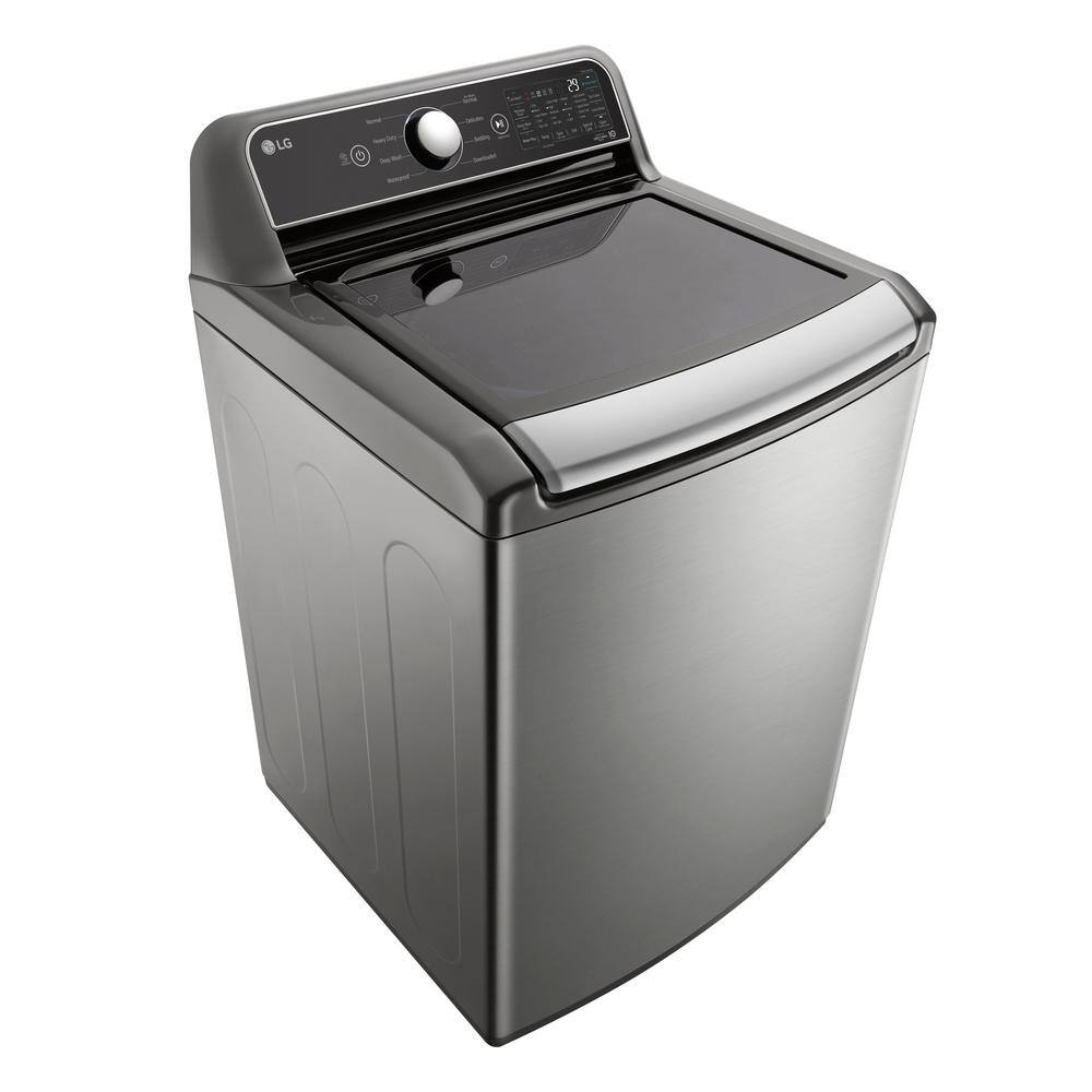 LG 5.5 Cu. Ft. SMART Top Load Washer in Graphite Steel with Impeller NeveRust Drum and TurboWash3D Technology WT7400CV