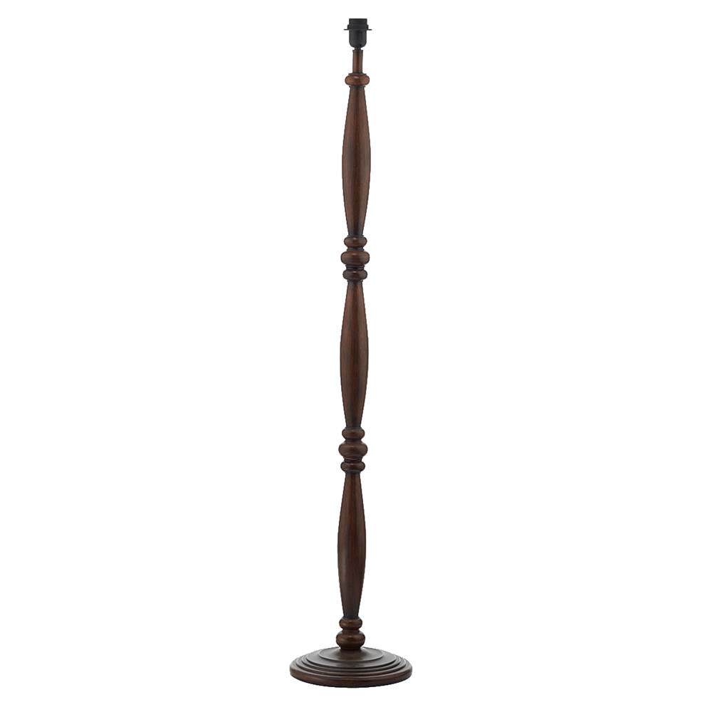 DAR HAY4947 Hayward Dark Wood Floor Lamp (Base Only)