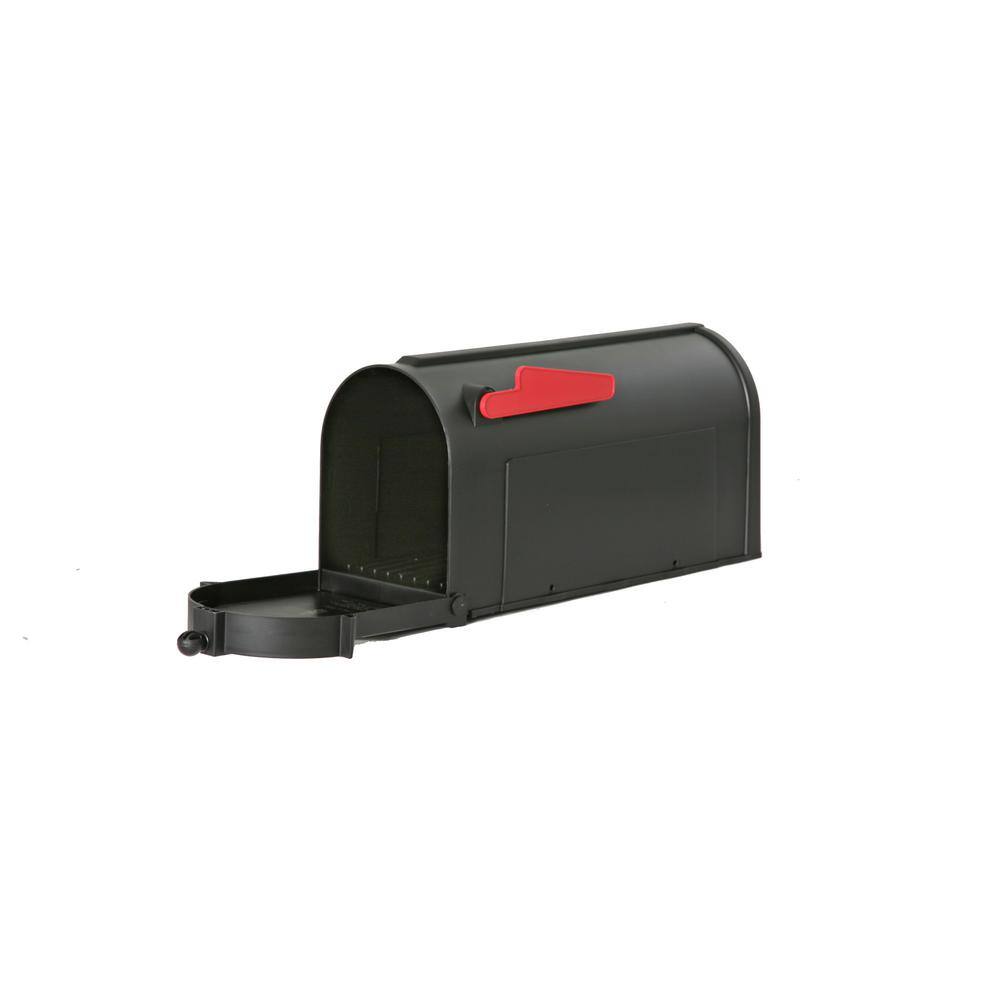 Postal PRO Ambrose Black Post Mount Mailbox PP1000BLM