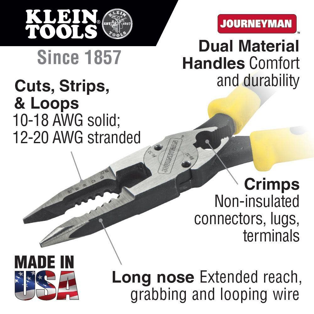 Klein Tools All-Purpose Pliers with Crimper J2078CR from Klein Tools