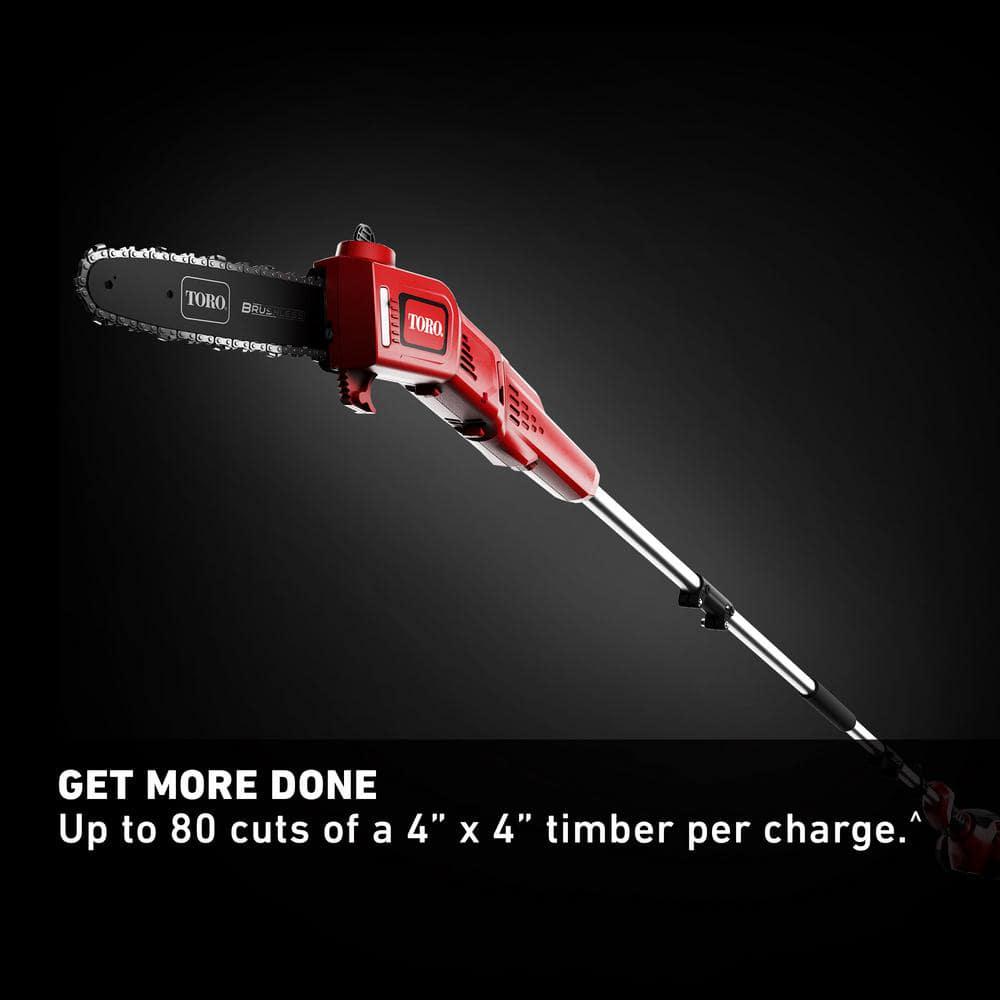 Toro 10 in 60Volt Lithium Ion Cordless Electric Pole Saw  Battery and Charger Included