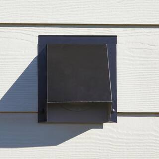 Master Flow 4 in. Round Wall Vent in Black WVA4BL