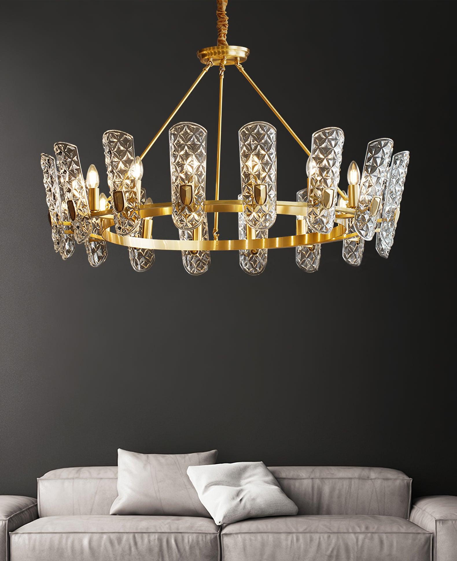 Brass Central Chandelier