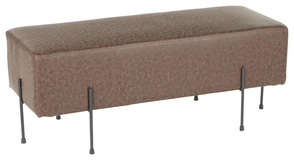 Daniella Contemporary Bench by LumiSource   Transitional   Upholstered Benches   by LumiSource  Houzz