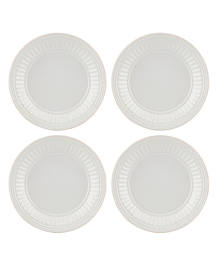 Lenox French Perle Groove Dessert Plates Set Of 4