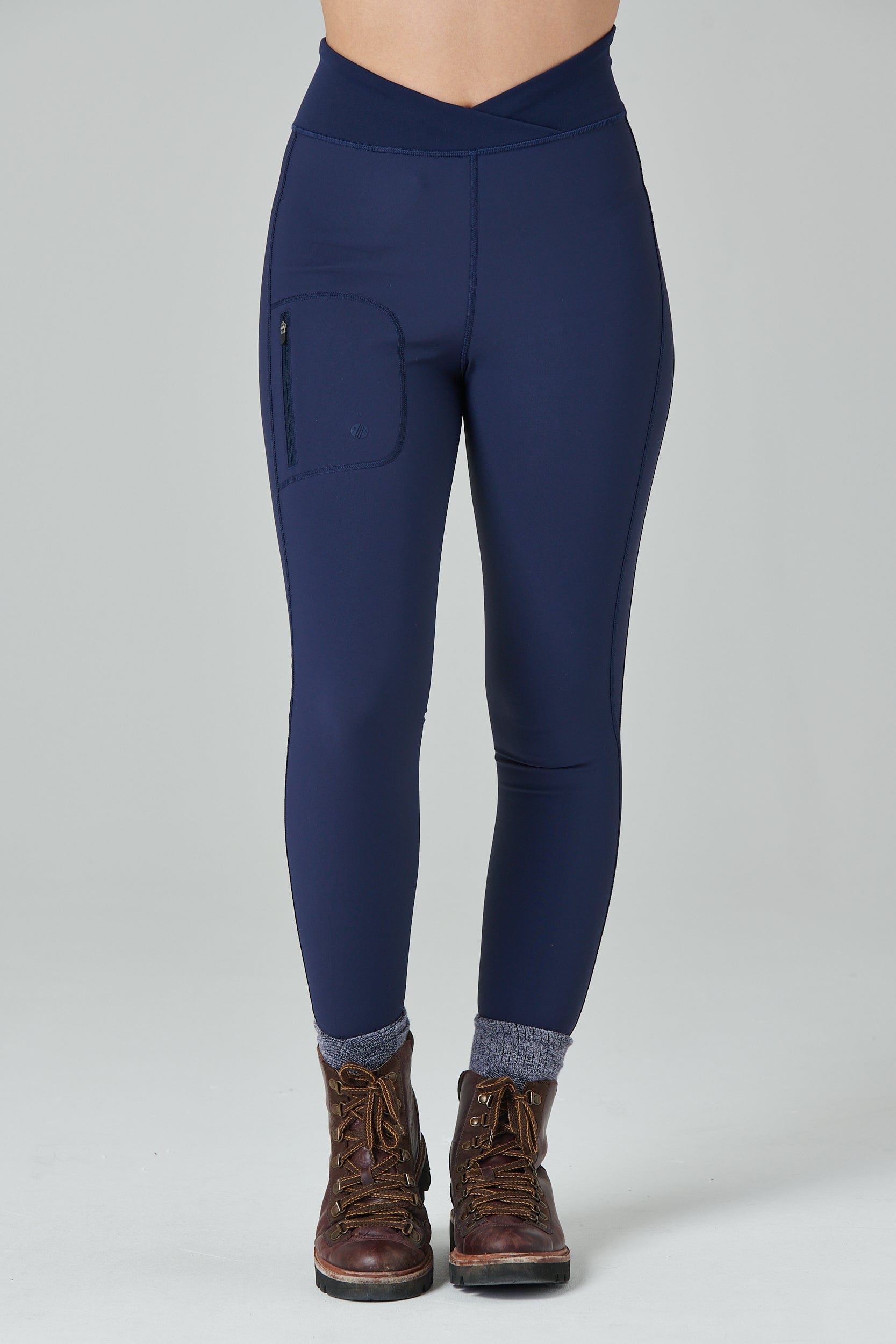 Shower Resistant Softshell Leggings - Deep Navy