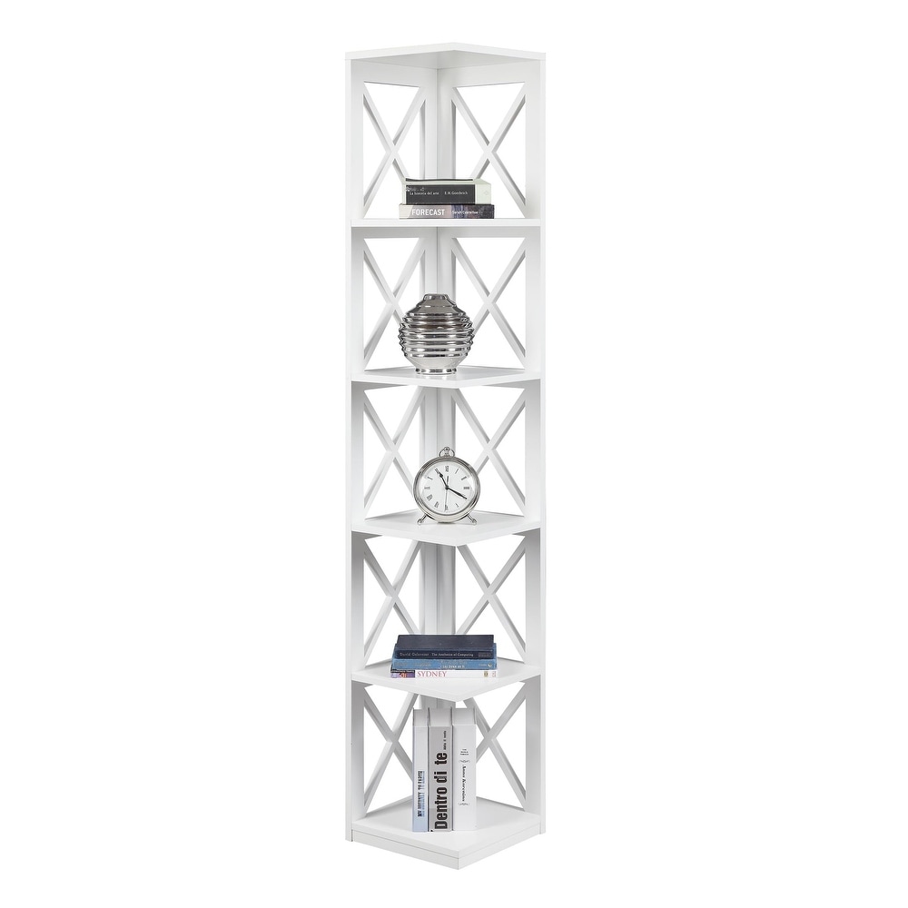 Convenience Concepts Oxford 5 Tier Corner Bookcase