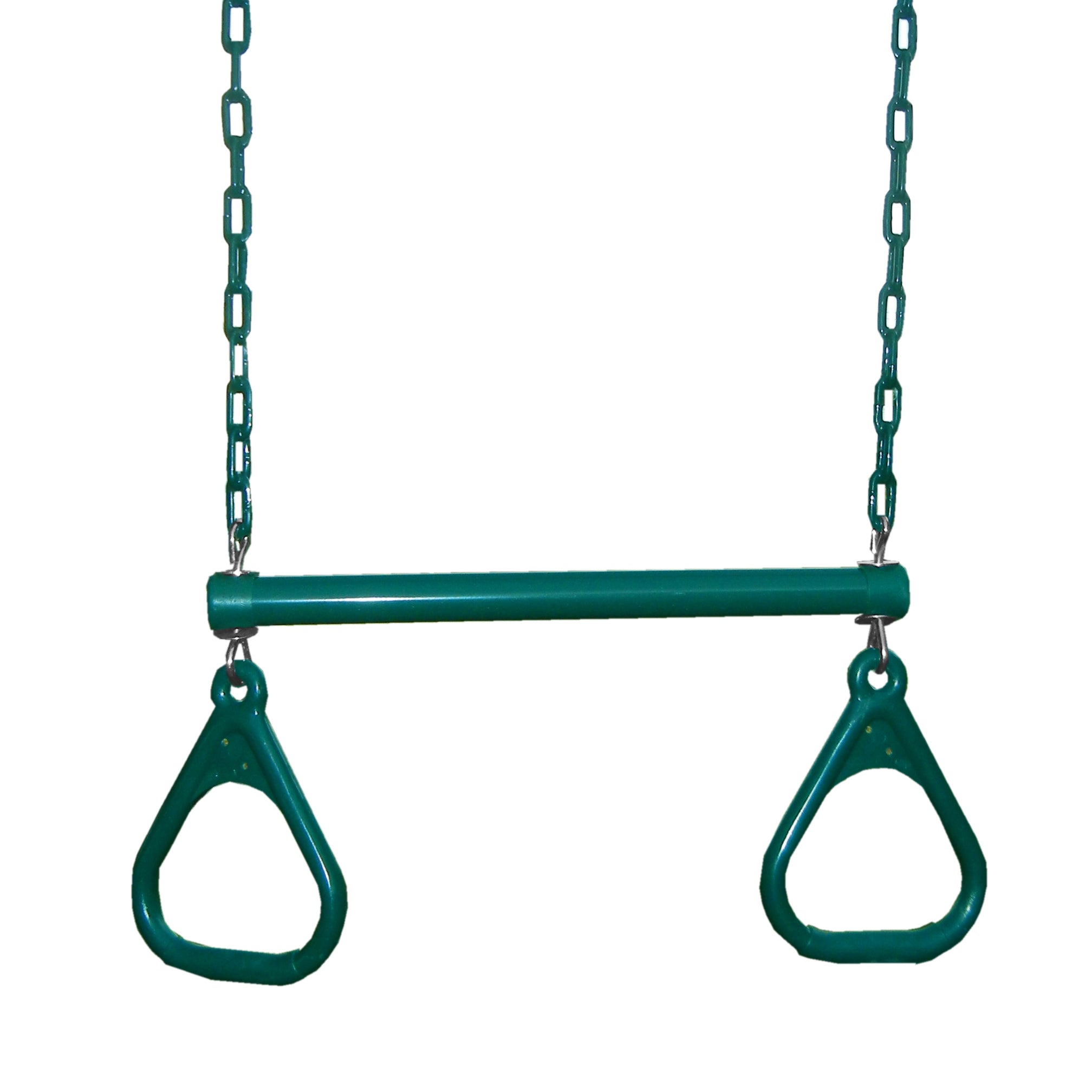 Swing-N-Slide 2 Green Extreme-Duty Swing Seats with Chains and Extreme-Duty Ring/Trapeeze Bar Combo