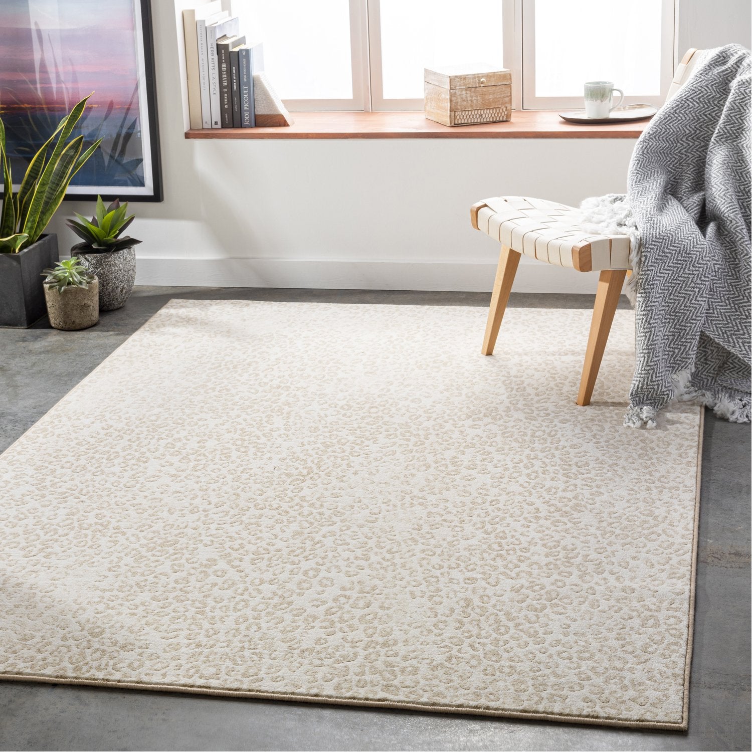 Contempo Rug in Cream, Beige, Camel