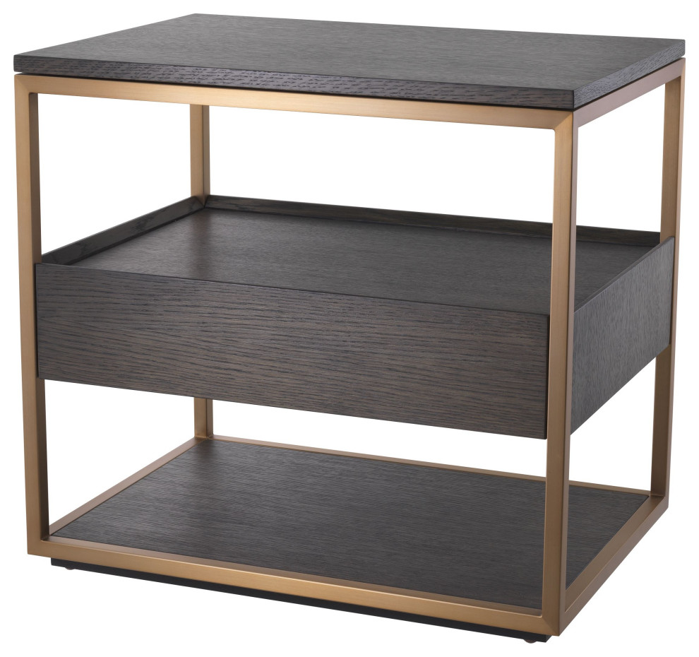 Retro Wood Side Table  Eichholtz Parker   Contemporary   Side Tables And End Tables   by Oroa   Distinctive Furniture  Houzz