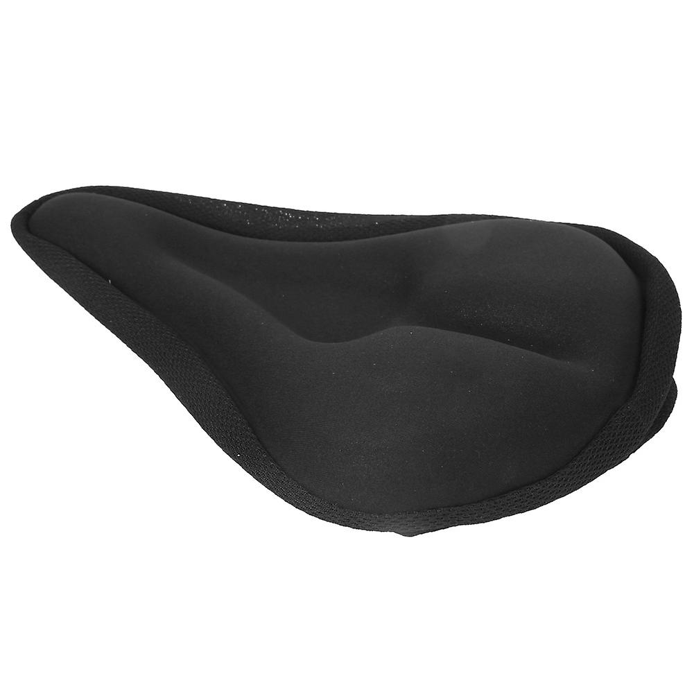 Bike Bicycle Silica Gel Pad Cushion Cover Mountain Bike Saddle Cover With Notch Riding Equipmentblack