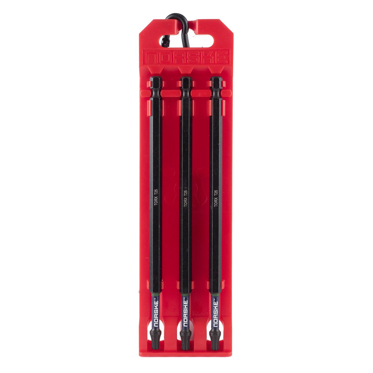 Norske Hex T25 X 6 in. L Bit Clip S2 Tool Steel 3 pk