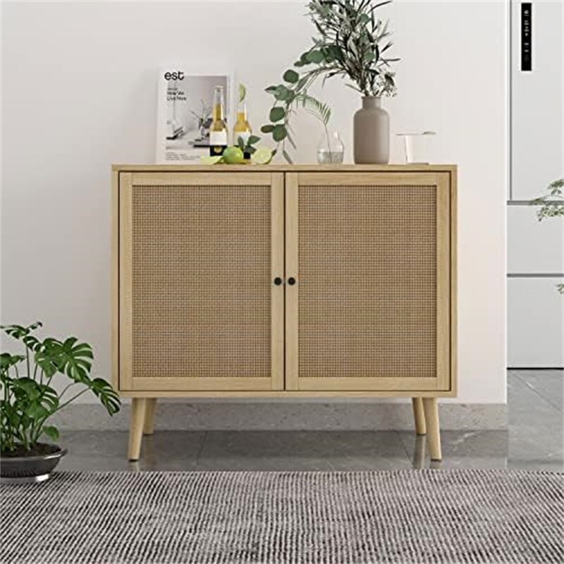 2 Doors Storage Cabinet Console Table Accent Cabinet   15.7\