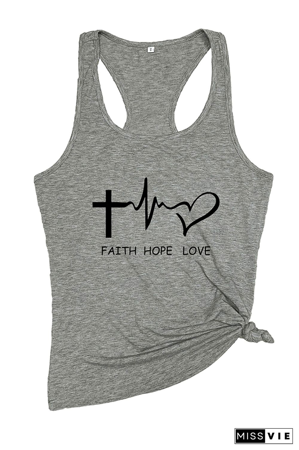 Faith & Hope & Love Sleeveless Tank Top Wholesale