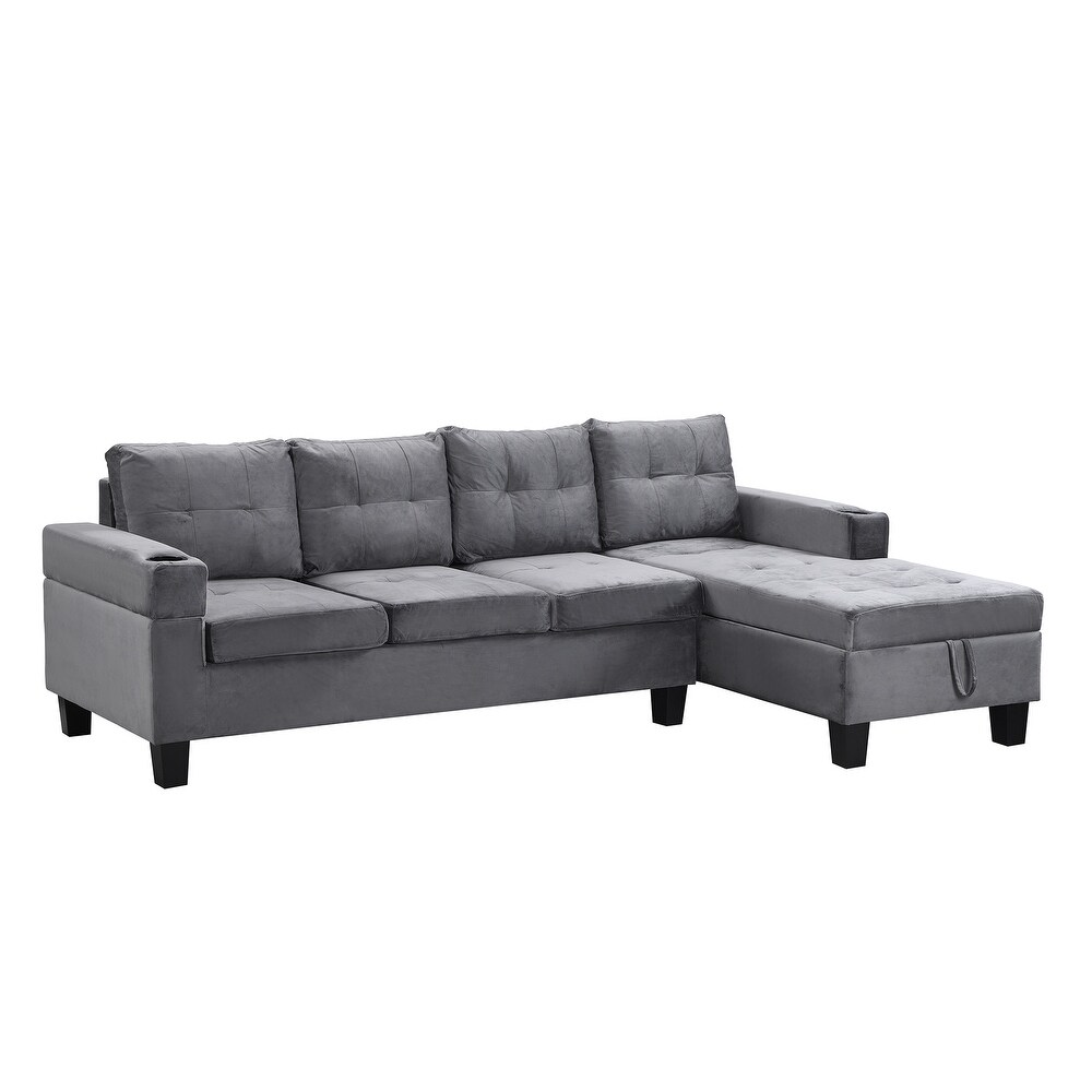 Sectional Sofa Set for Living Room with L Shape Chaise Lounge