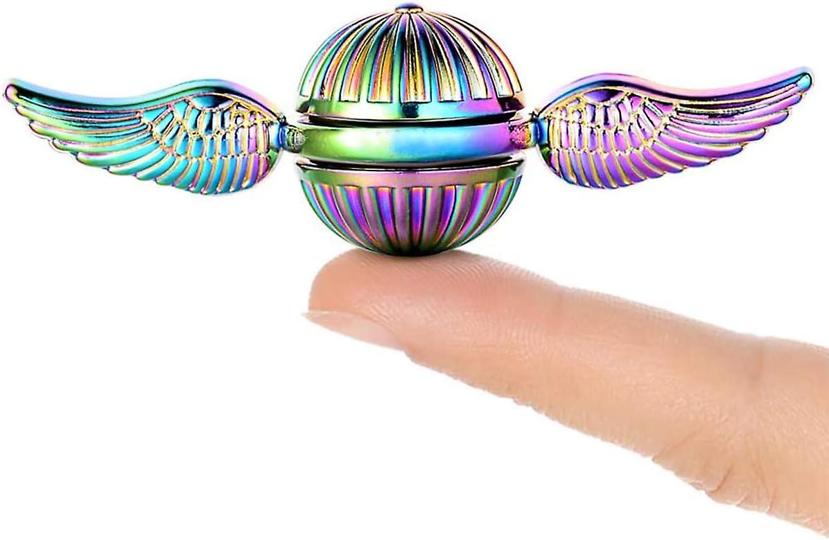 Snitch Fidget Spinner Metal Toy For Kids and Adults - Cool Magic Wizardly World Orb Finger Hand Spinner Toys Fidgets - Best Gift For Sensory Anti Anxiet