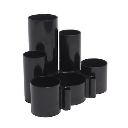 Italplast Desk Tidy Tubes Organiser (Black) (Normal)