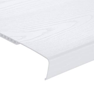 Everbilt 4 ft. x 12 in. Decorative Shelf Cover - White 90338