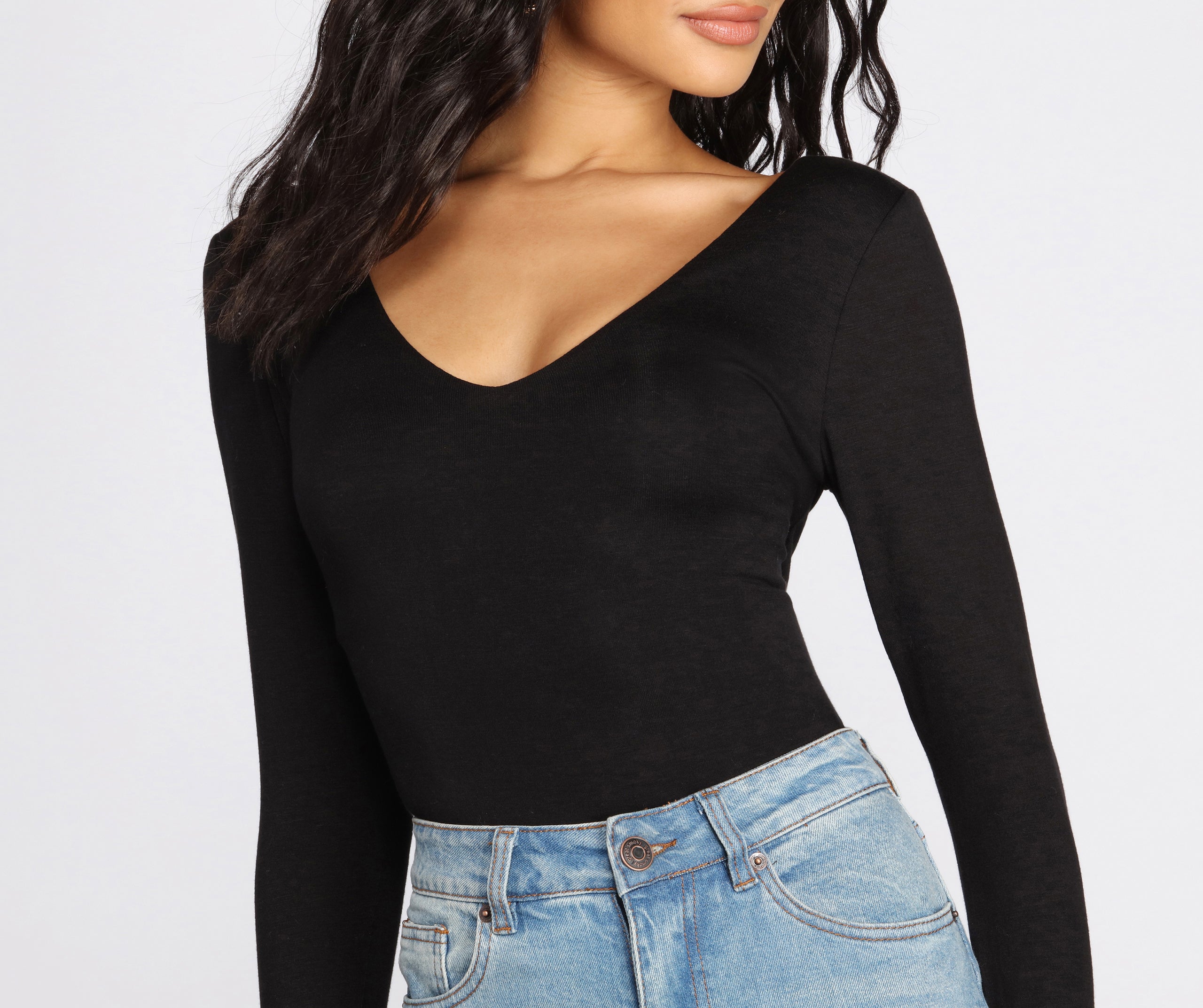 Cross Back Detail Bodysuit