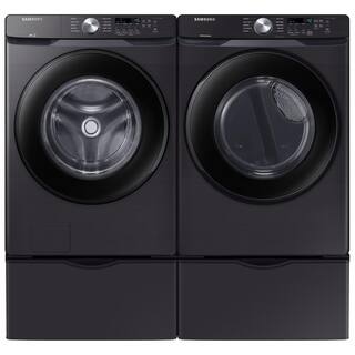  4.5 cu. ft. High-Efficiency Front Load Washer with Self-Clean+ in Brushed Black WF45T6000AV