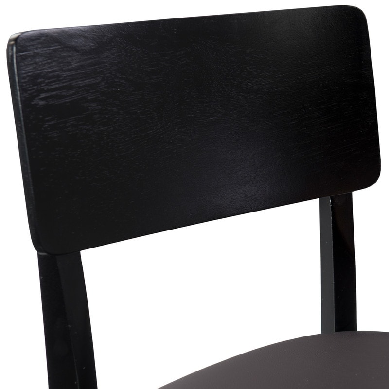 Linon Lovell Black Stationary Bar Stool   N/A