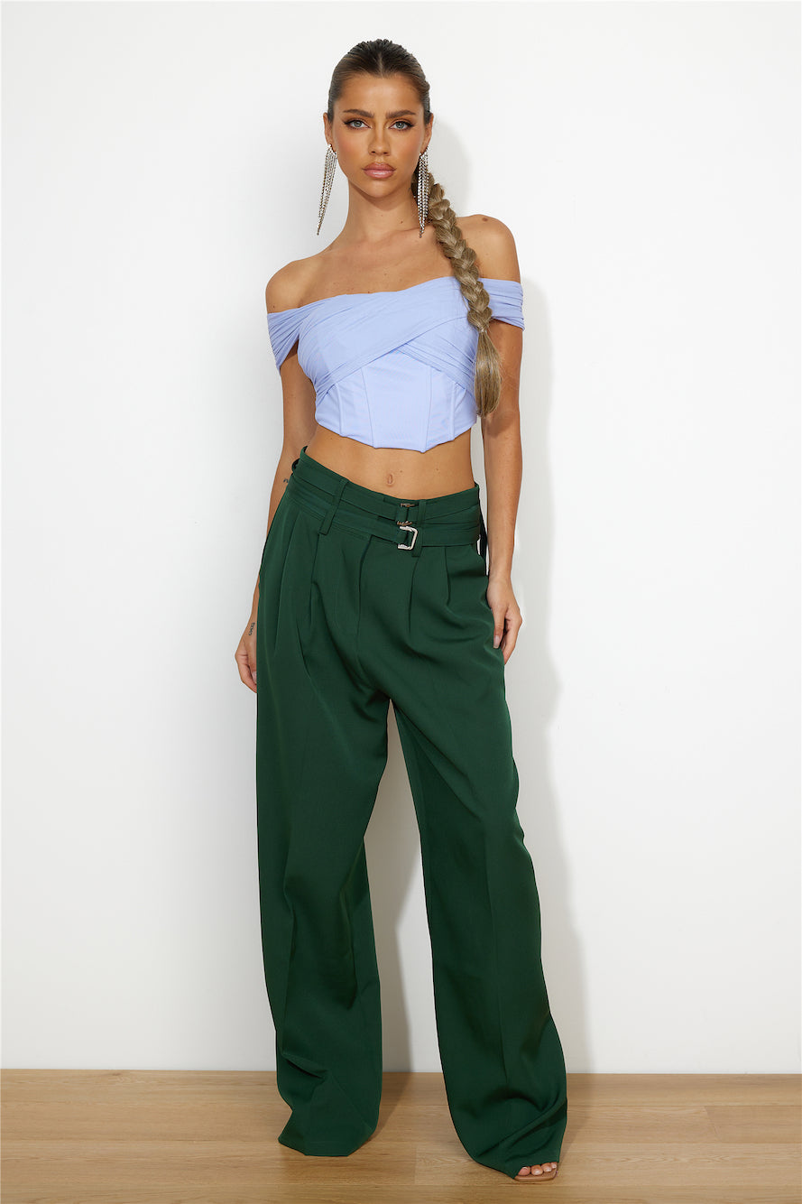 LIONESS Gigi Baggy Pant Moss