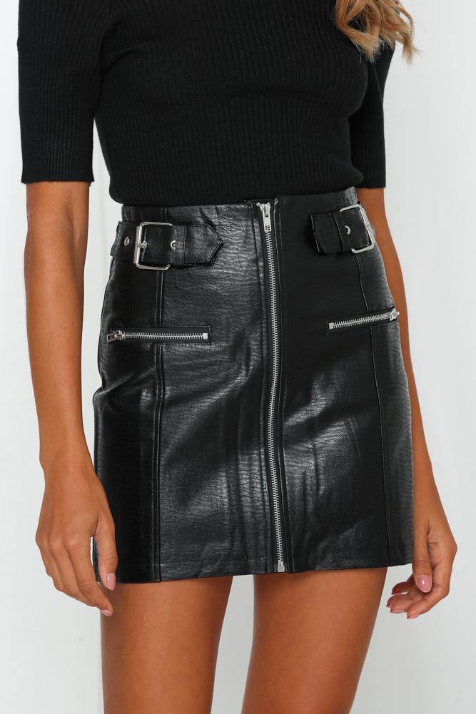 Love Done Gone Mini Skirt Black