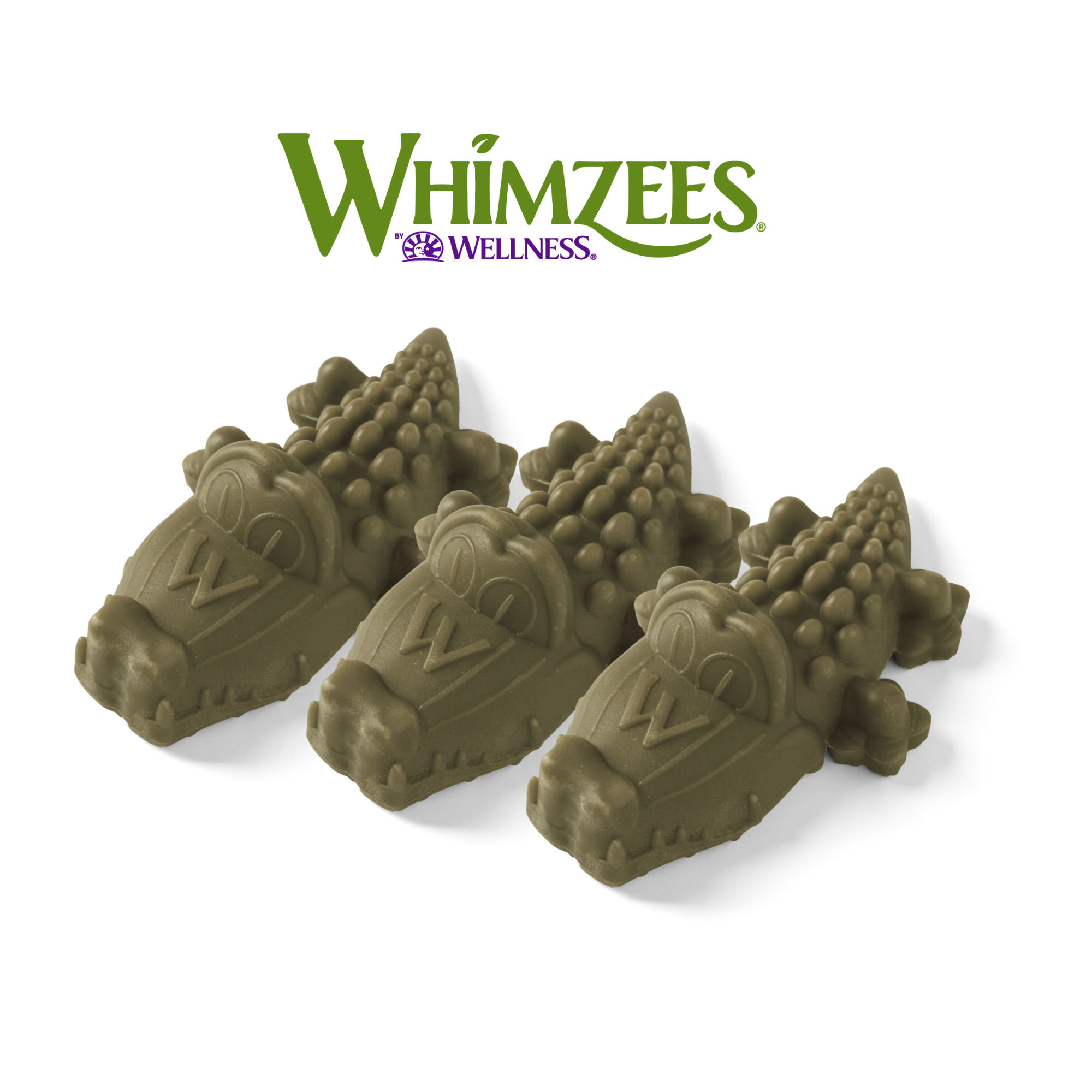 Whimzees Medium Alligator Natural Daily Dental Long Lasting Dog Treats， Count of 1