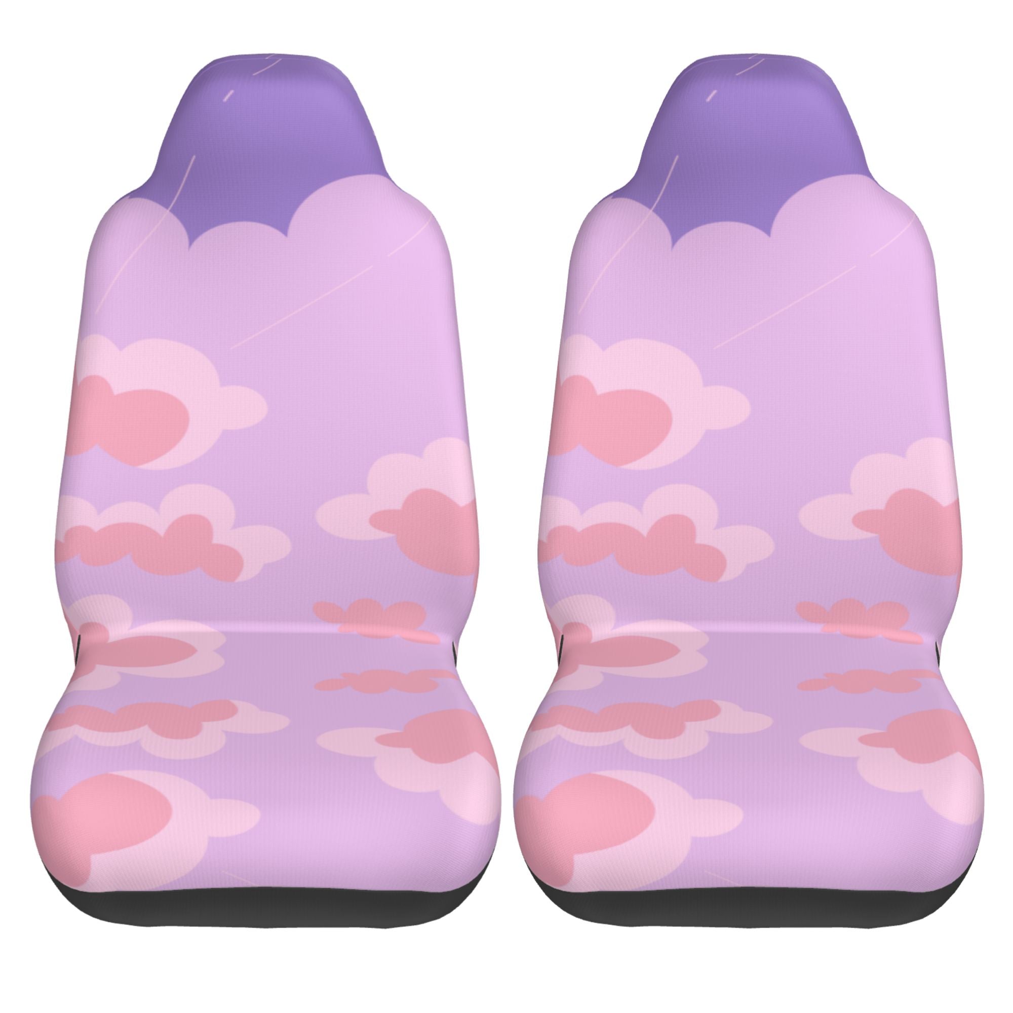 ZICANCN Car Seat Covers Front Seats Only，Sunset Cloud Art Automotive Seat Covers Protectors for Cars Trucks Suv 2 Pack