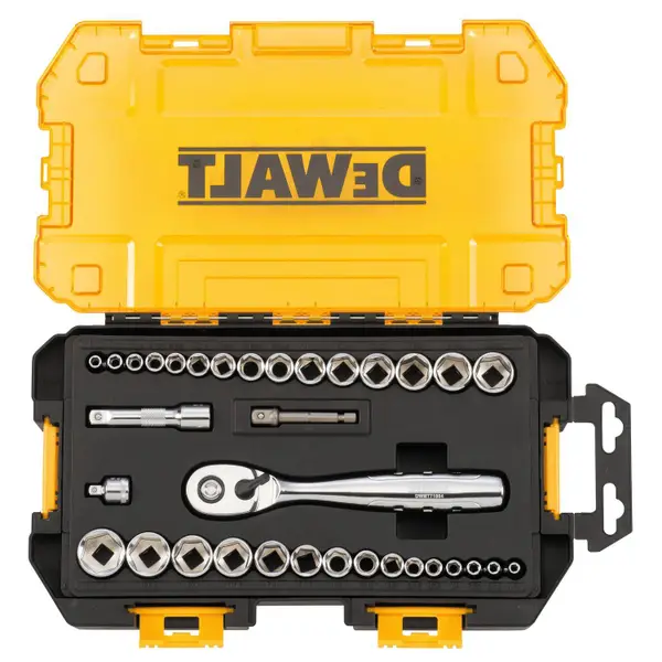 DEWALT 34-Piece 1/4 and 3/8 Drive Socket Set