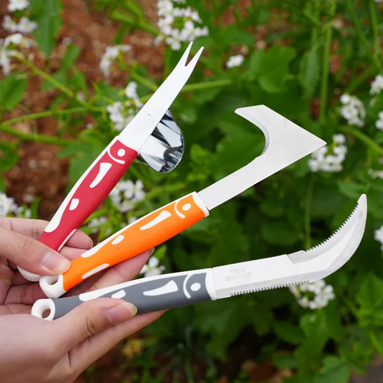 Wholesale Popular 5PCS Colorful Stainless Steel Garden Weeder Garden Weeding Tool Set