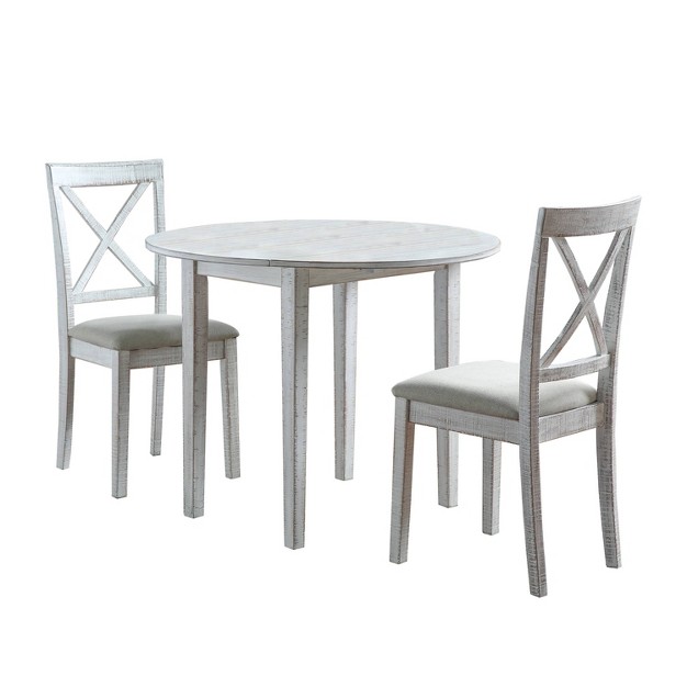 3pc Homesessentials Round Dining Table Set