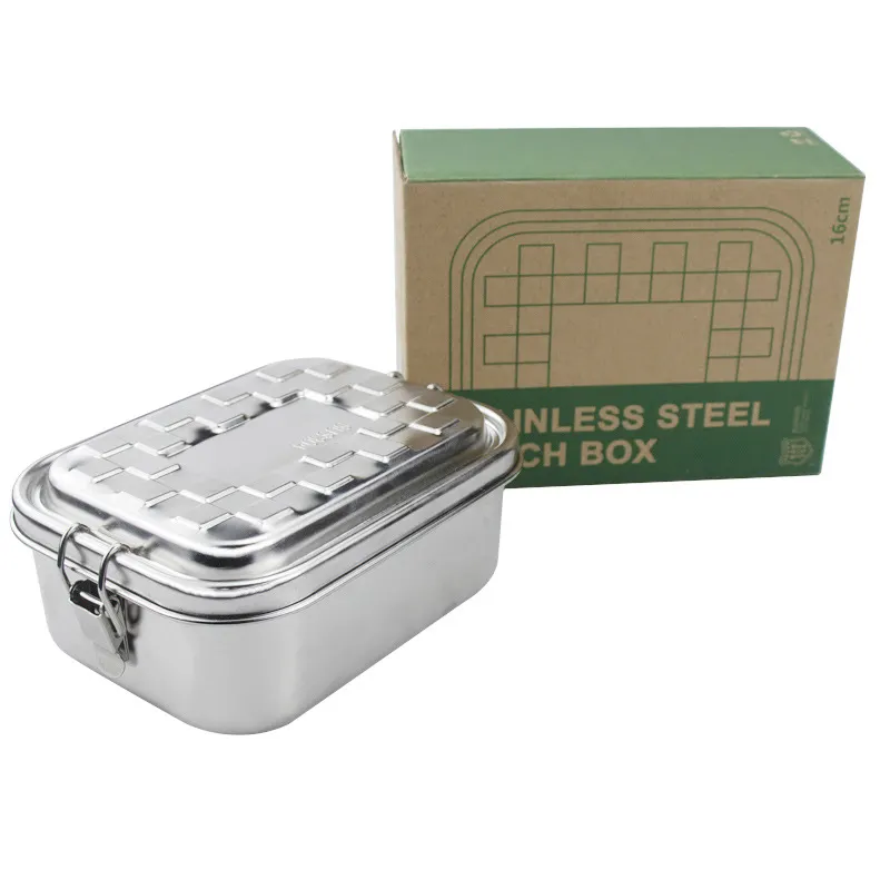 Outdoor Camping Convenient 304 Stainless Steel Lunch Box  Waterproof Storage Box New Picnic Bento Box