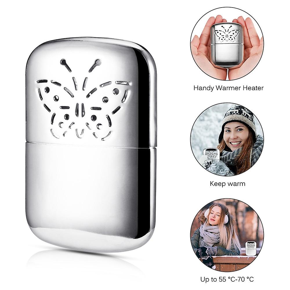 Zinc Alloy Pocket Long-life Ultralight Hand Warmer Indoor and Outdoor Small Handy Warmer Heater Handy Warmer Heater Pocket Warmer