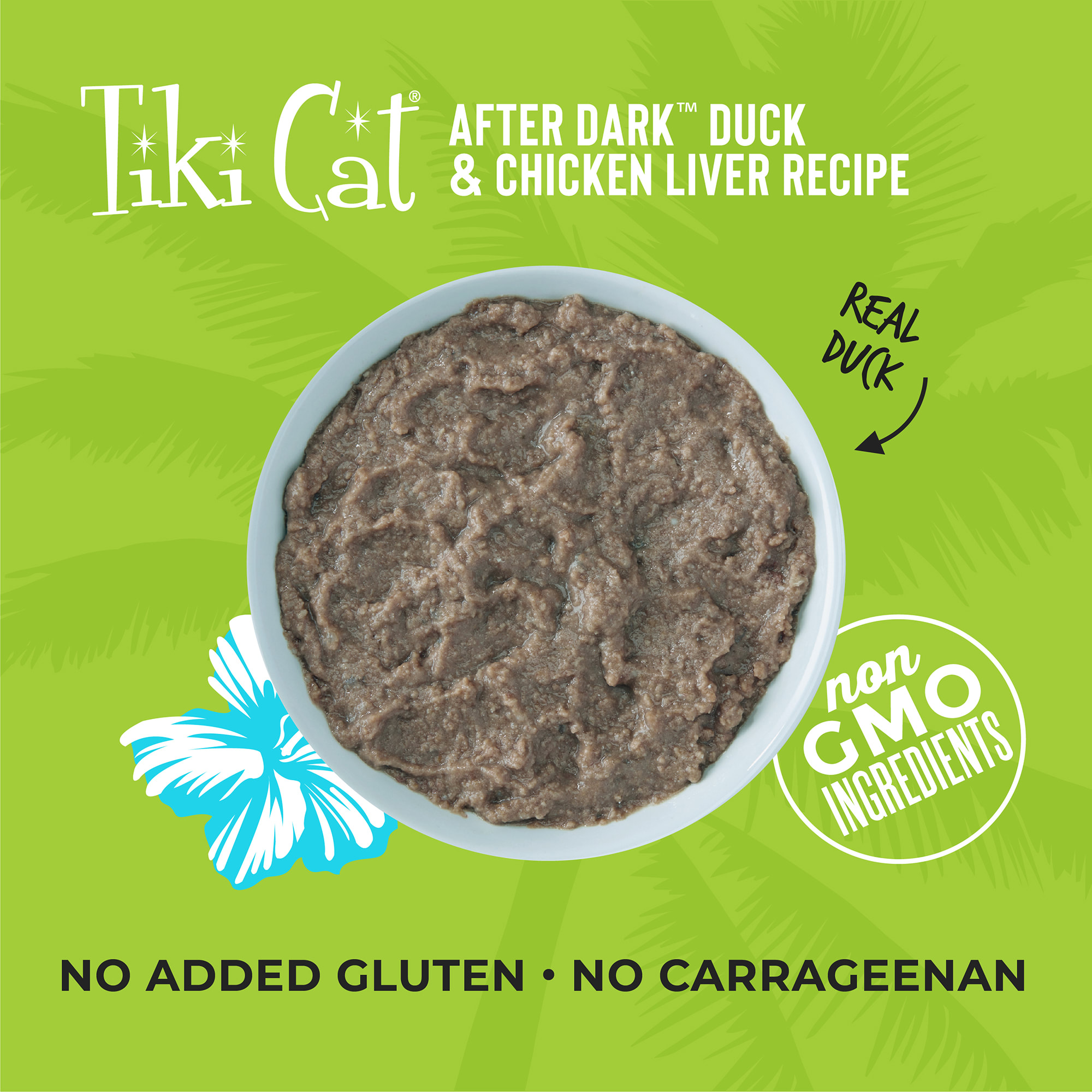 Tiki Cat After Dark Duck Pate Wet Food， 3 oz.