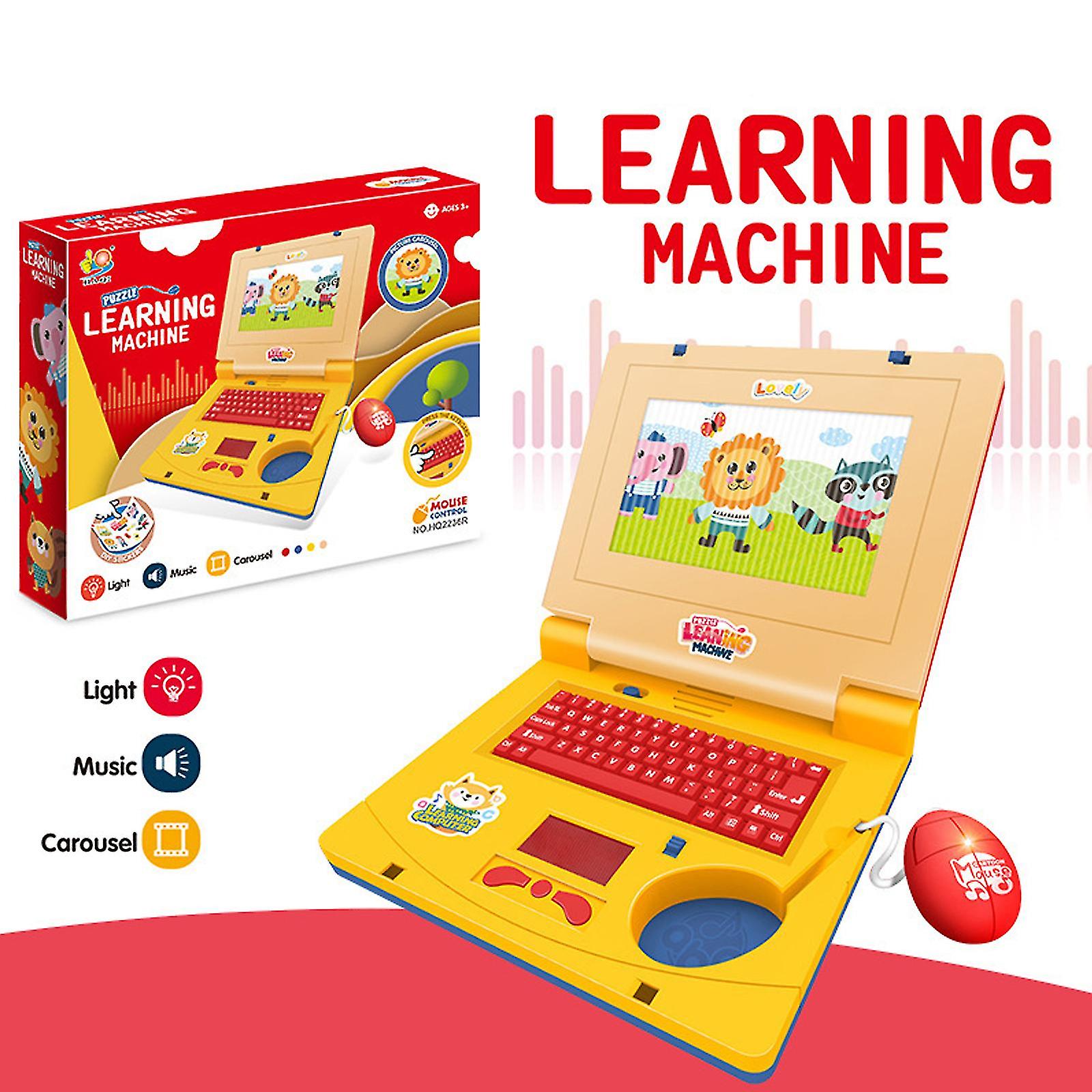 Simulated Kids Laptop，educational Learning Computer For Kids Ages 3+，with Sound Effects And Music