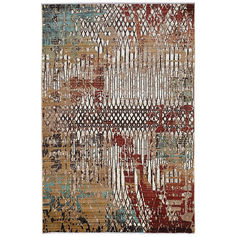 Linon Illusions Multi-Colored Rug