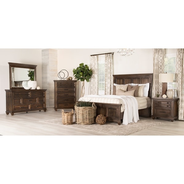 Rouspil Acacia Brown 3-piece Bedroom Set with Dresser - - 36058700