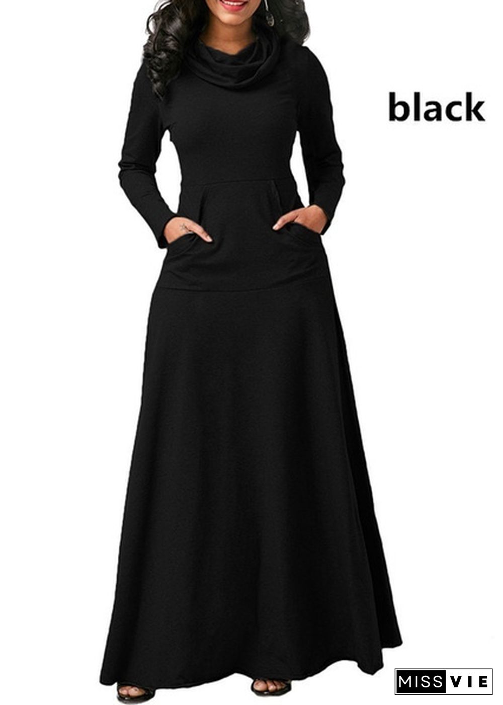 Women Fashion Dress Casual Long Sleeve Pullover Cotton Long Dress Plus Size S-5Xl