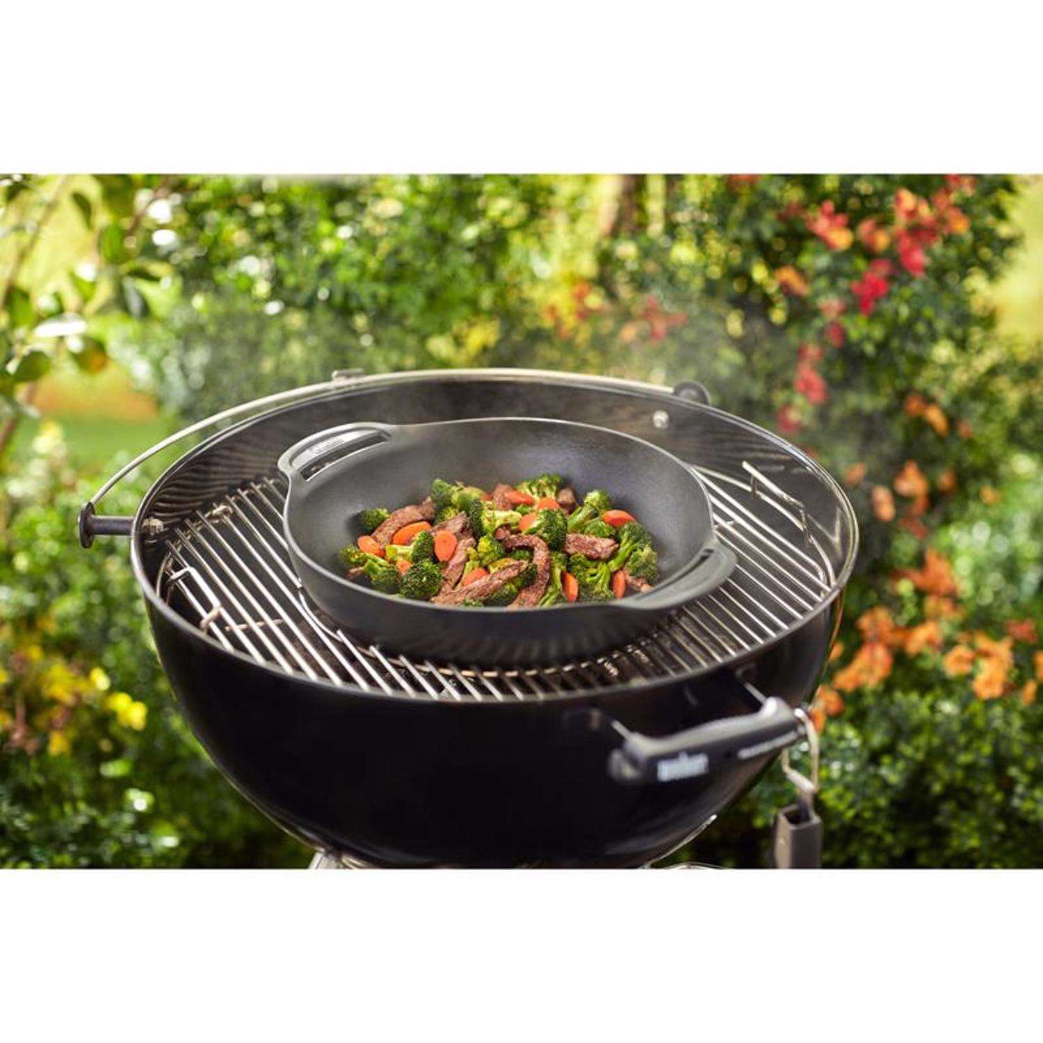 Weber Gourmet BBQ System Cast Iron/Porcelain Grill Wok 16.7 in. L X 13.4 in. W 1 pk