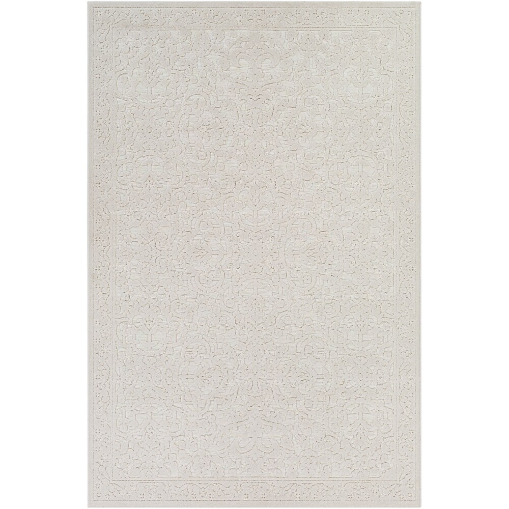 Wendell Indoor/ Outdoor Floral Damask Area Rug