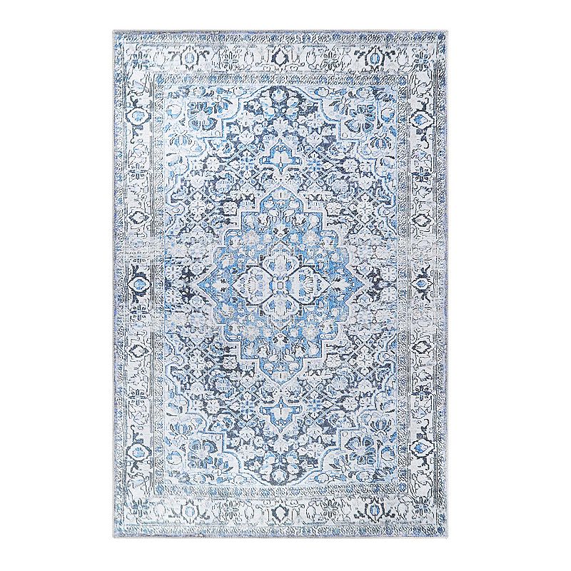 Superior Geometric Floral Medallion Indoor Area Rug