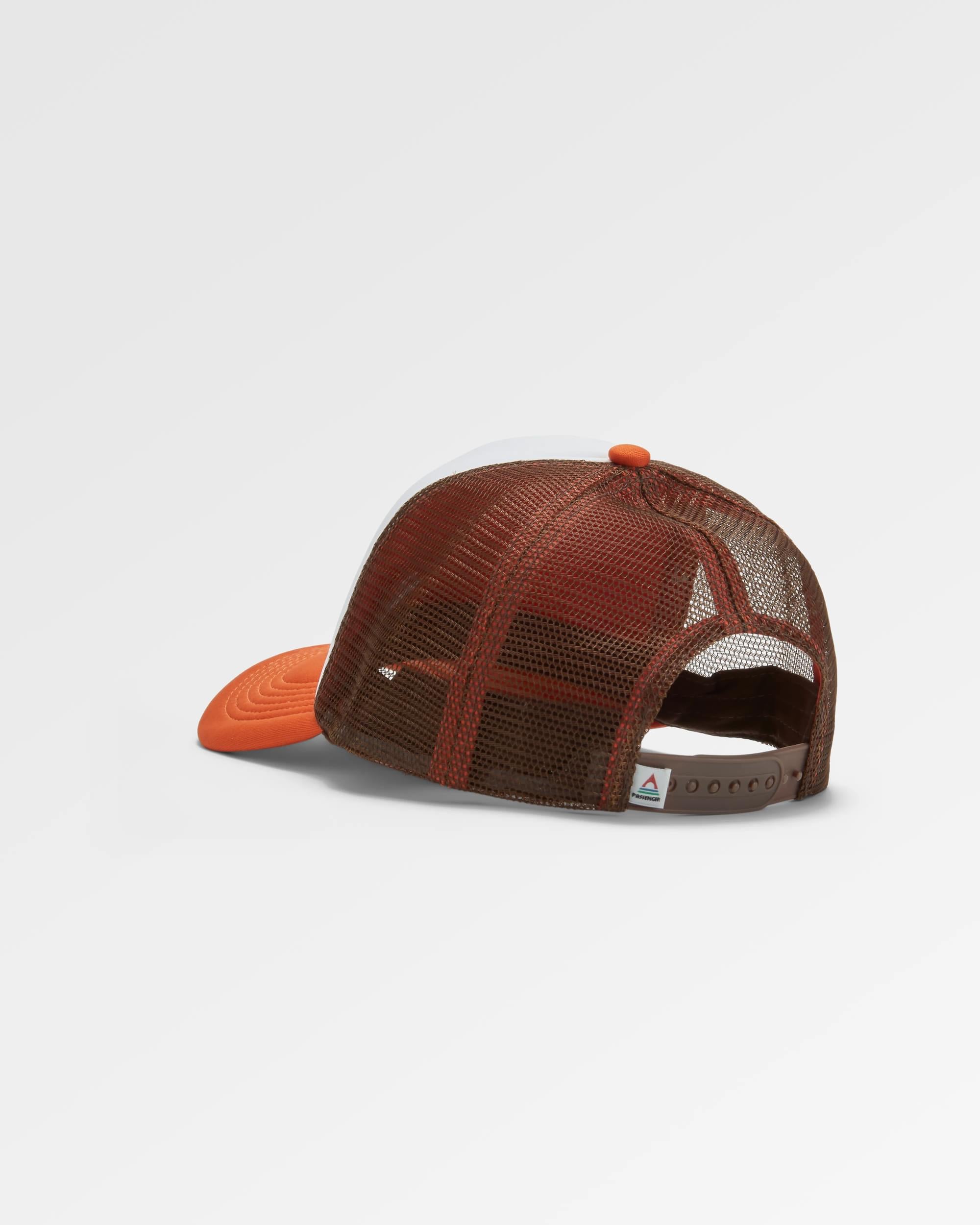 Escapism Snapback Trucker Cap - Chestnut/Sunrise Orange