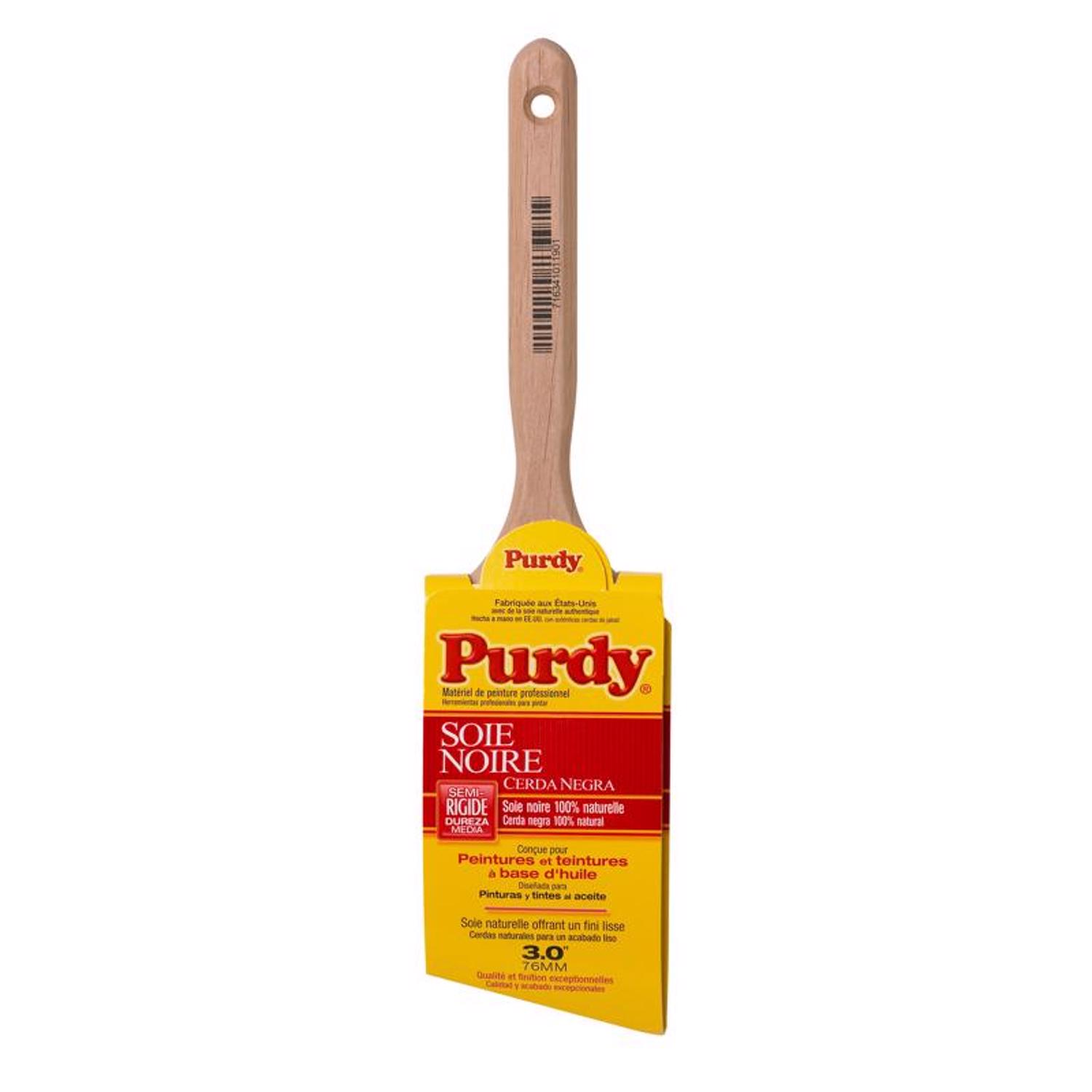 Purdy Black Bristle Extra Oregon 3 in. Medium Stiff Angle Trim Paint Brush