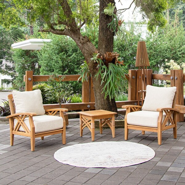 Cambridge Casual Carmel 3Piece Patio Chat Set with Cushions