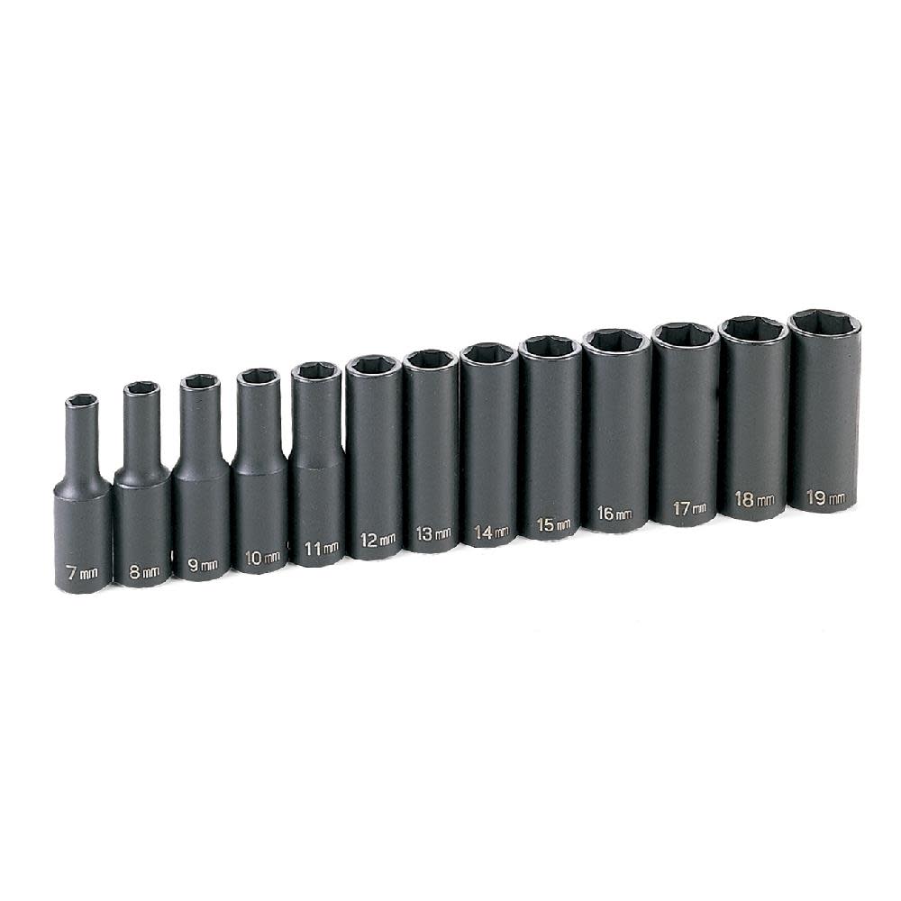 3/8 Drive 13 Piece Deep Metric Set ;