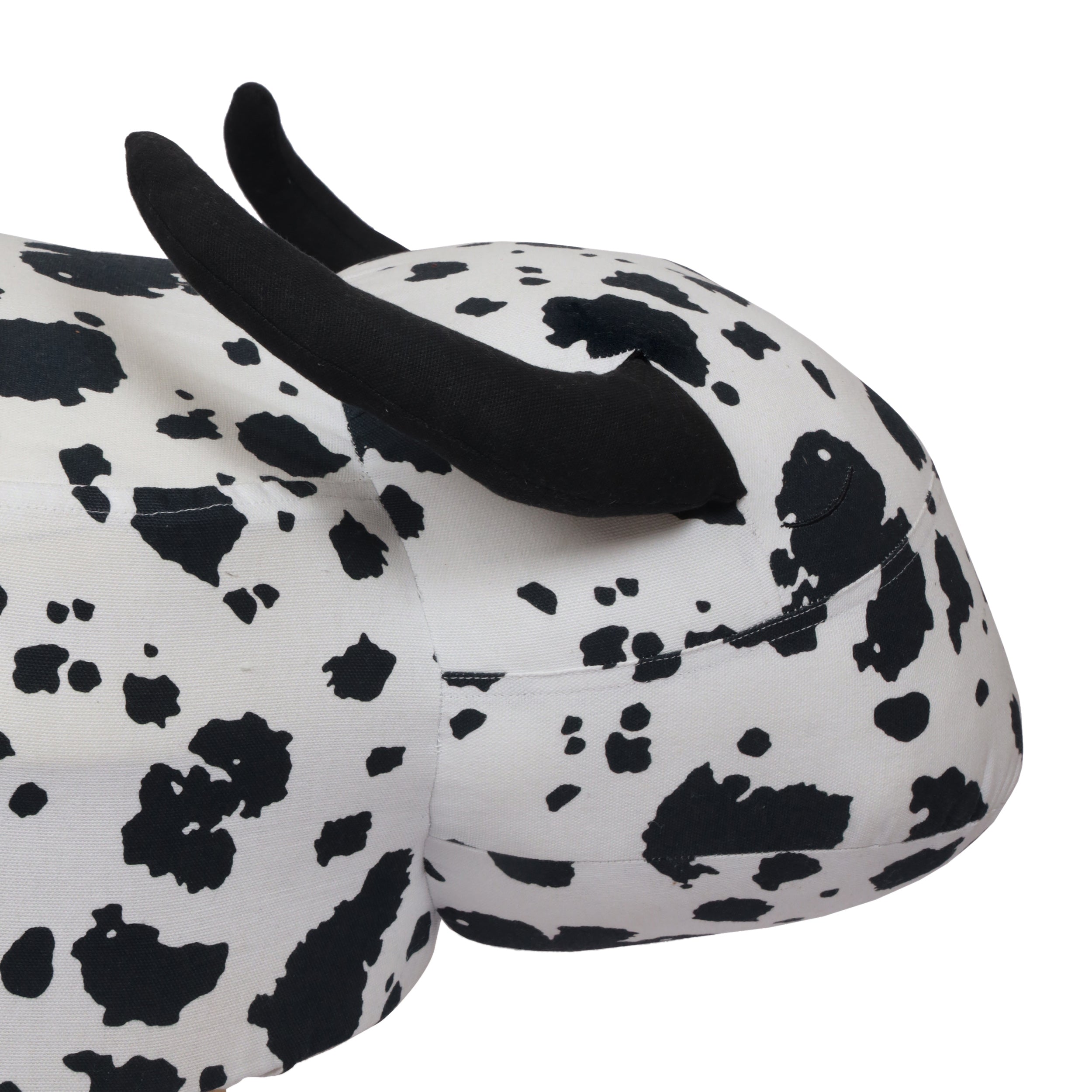 Rayaan Contemporary Kids Cow Ottoman