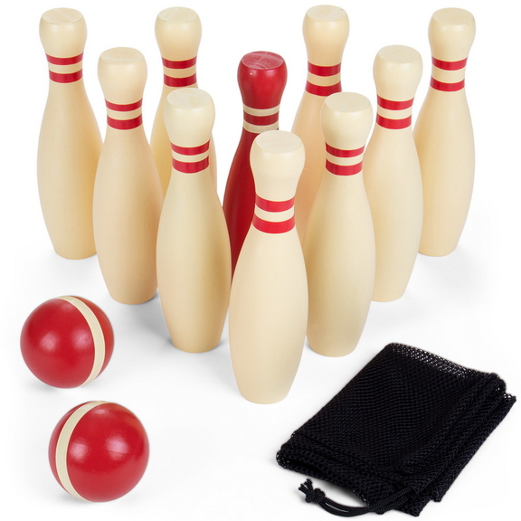 Brybelly Wooden Lawn Bowling Set