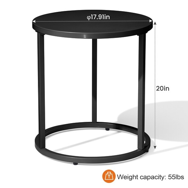 Crestlive Products Metal Round Side Table